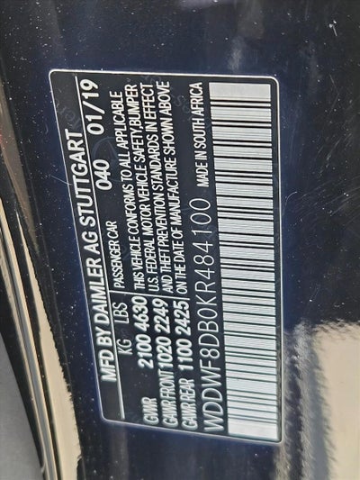 2019 Mercedes-Benz C-Class C 300 Sedan