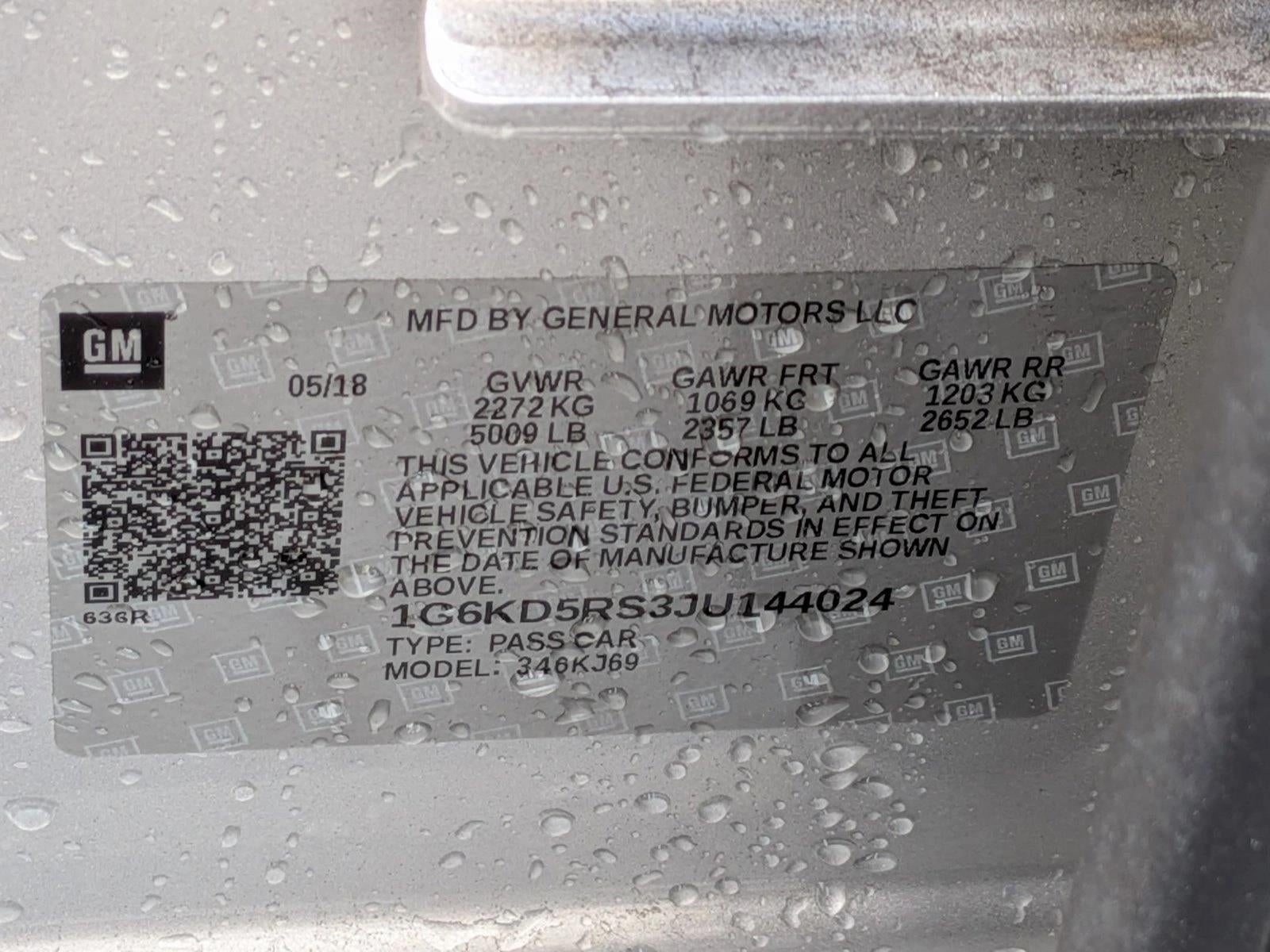 2018 Cadillac CT6 4dr Sdn 3.6L Luxury AWD