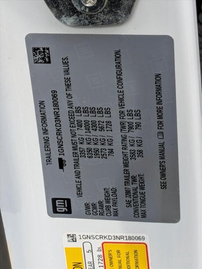 2022 Chevrolet Tahoe 2WD RST