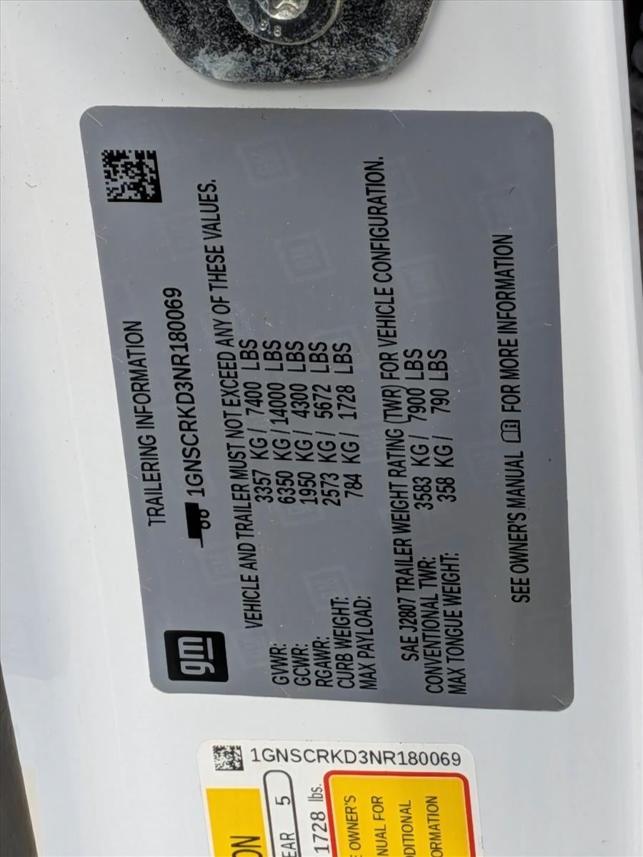 2022 Chevrolet Tahoe 2WD RST