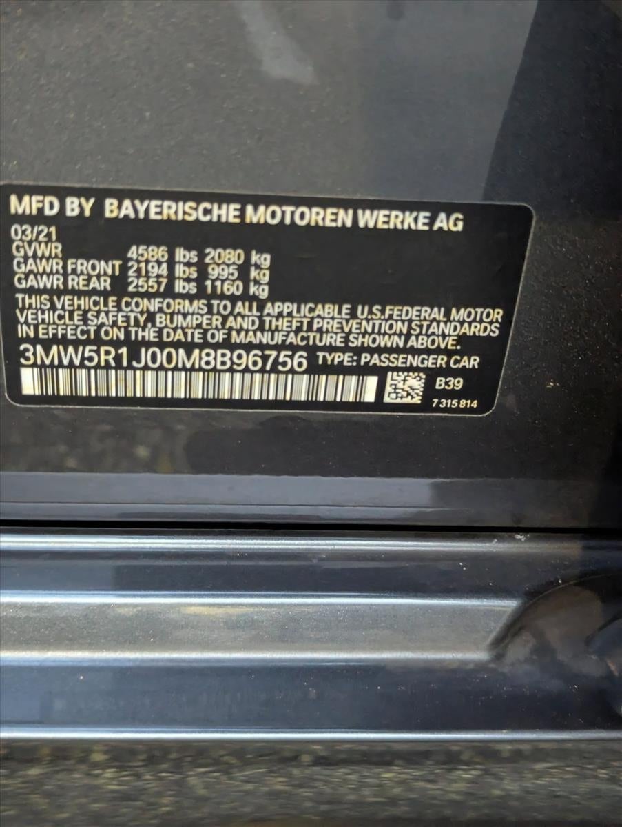 2021 BMW 330i Sedan North America