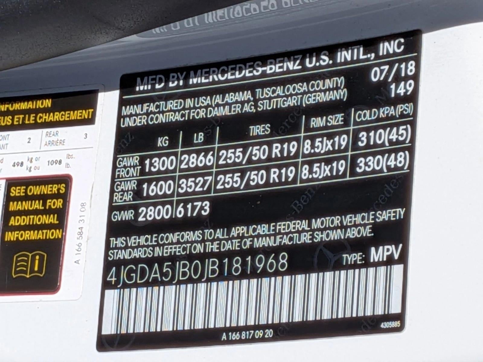 2018 Mercedes-Benz GLE GLE 350 SUV