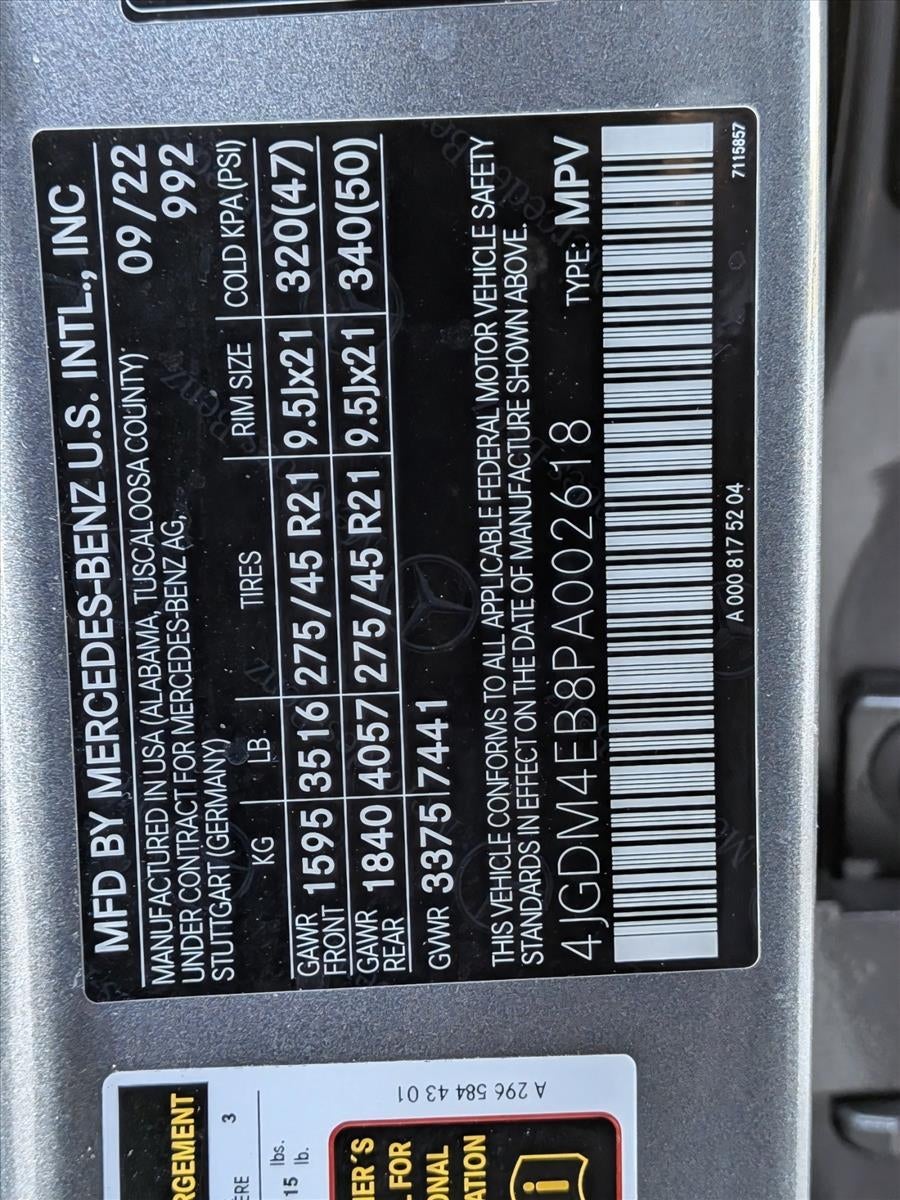 2023 Mercedes-Benz EQS EQS 580 4MATIC® SUV