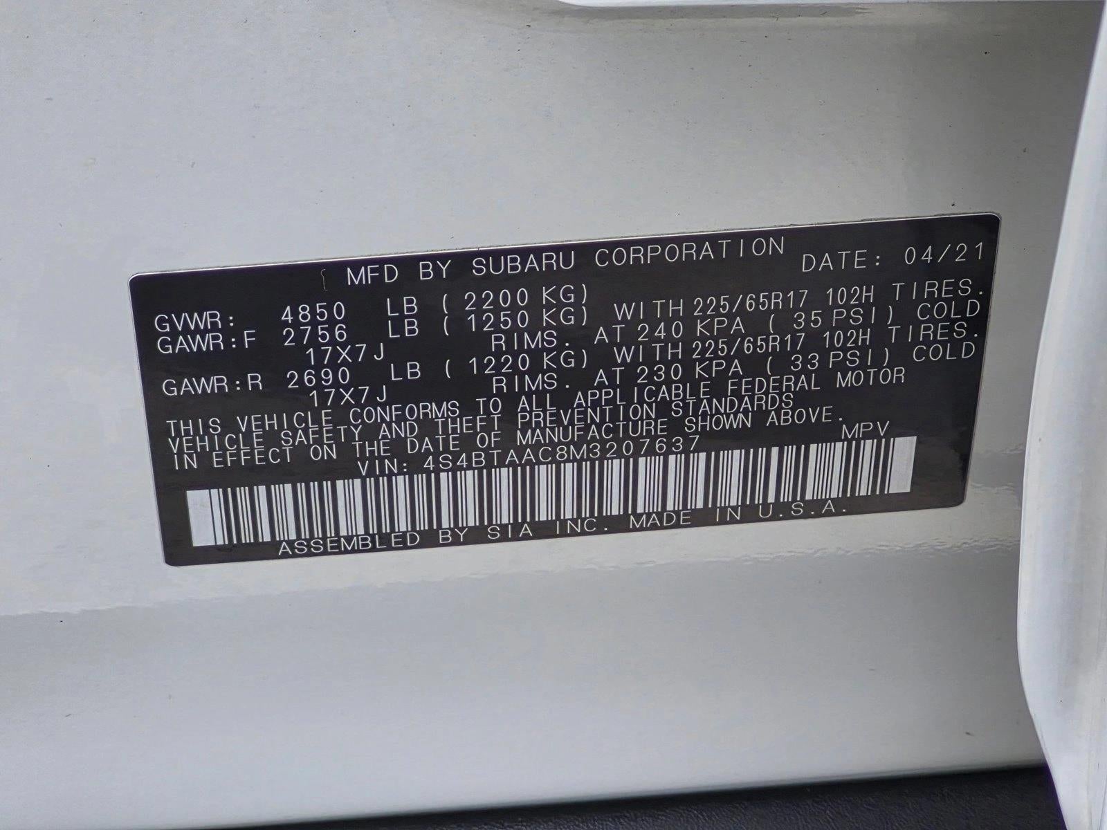 2021 Subaru Outback CVT