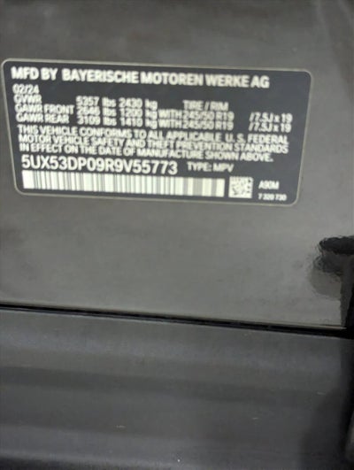 2024 BMW X3 xDrive30i Sports Activity Vehicle