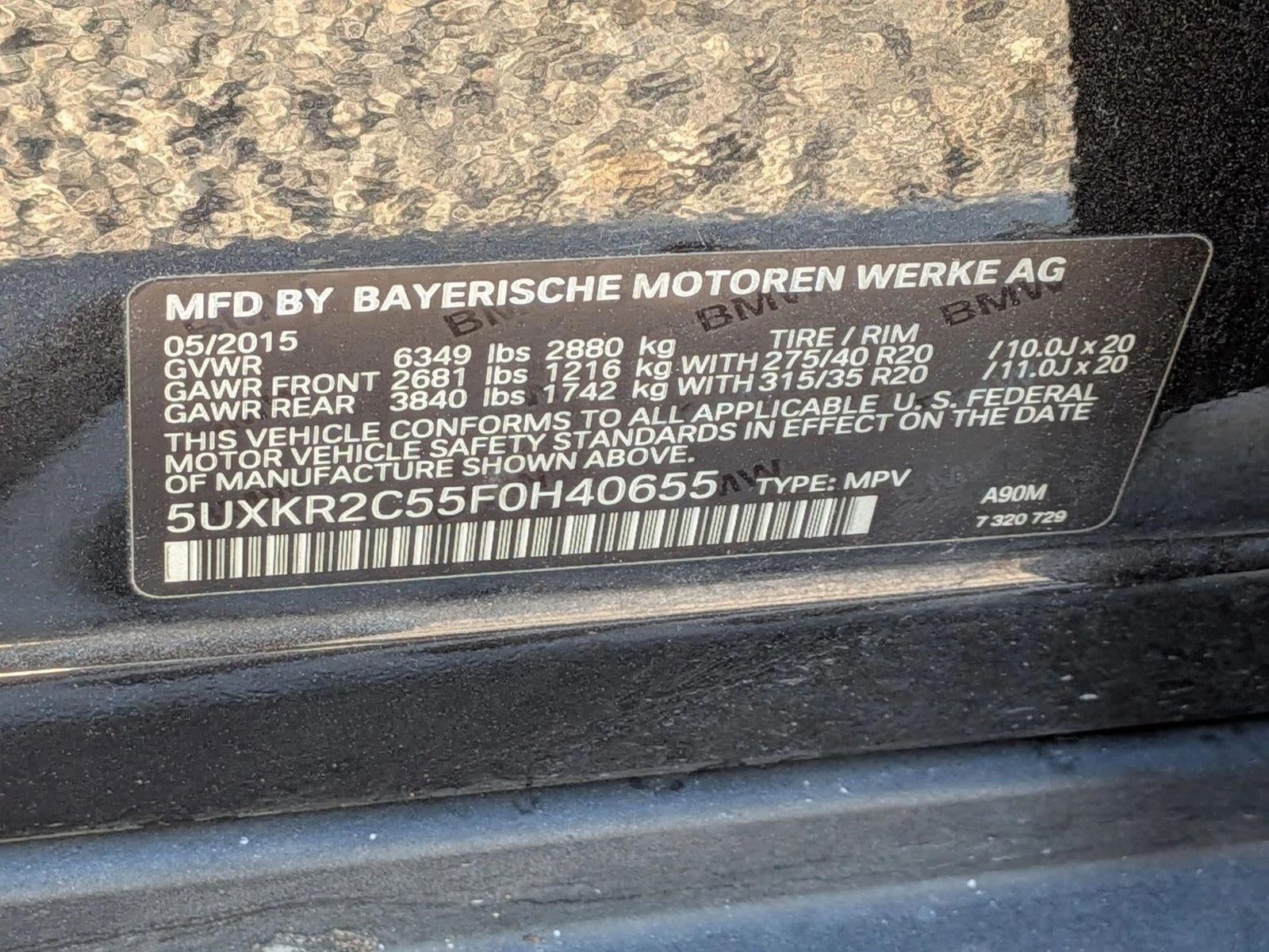 2015 BMW X5 sDrive35i RWD 4dr SAV