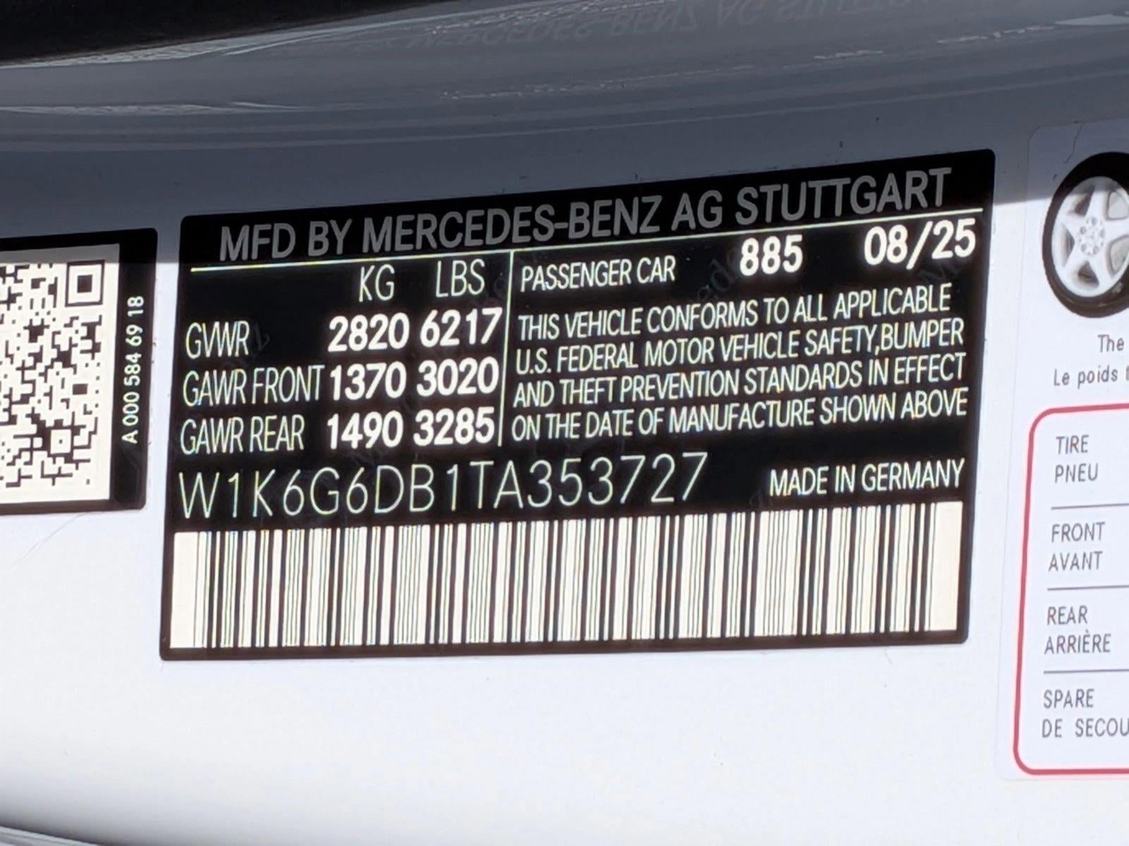 2026 Mercedes-Benz S-Class S 500 4MATIC® Sedan