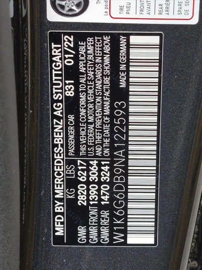 2022 Mercedes-Benz S-Class S 500 4MATIC® Sedan