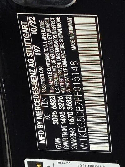 2023 Mercedes-Benz EQE AMG® EQE 4MATIC®+ Sedan