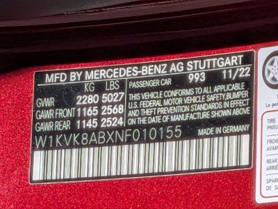 2022 Mercedes-Benz SL-Class AMG® SL 55 Roadster