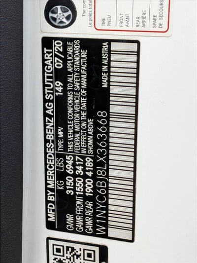 2020 Mercedes-Benz G-Class G 550 4MATIC® SUV