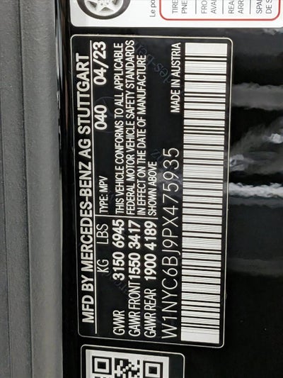 2023 Mercedes-Benz G-Class G 550 4MATIC® SUV