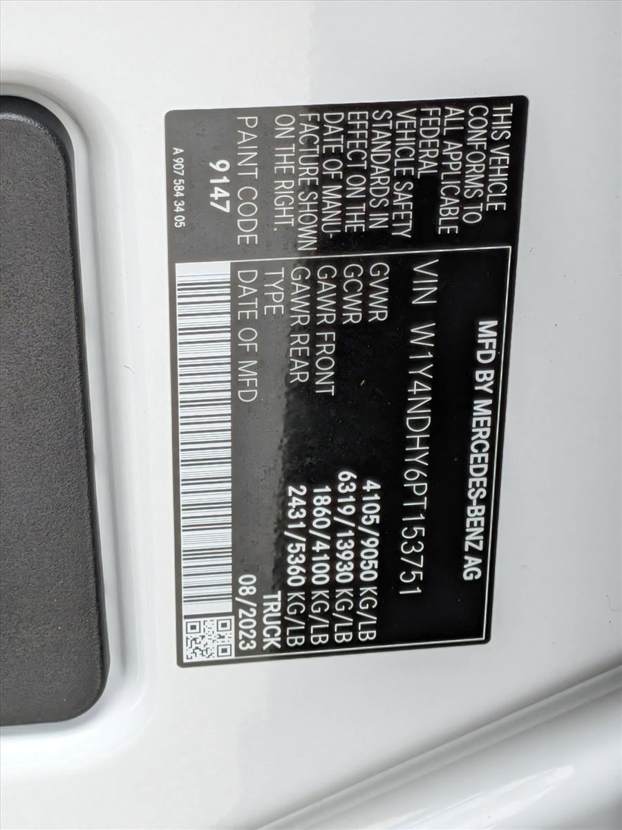 2023 Mercedes-Benz Sprinter Cargo Van 2500 High Roof I4 Diesel HO 170" Extended RWD