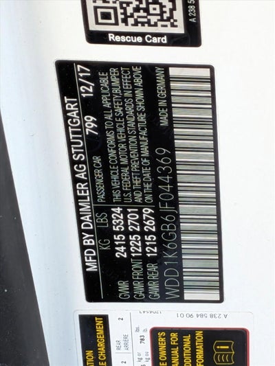 2018 Mercedes-Benz E-Class E 400 4MATIC® Cabriolet