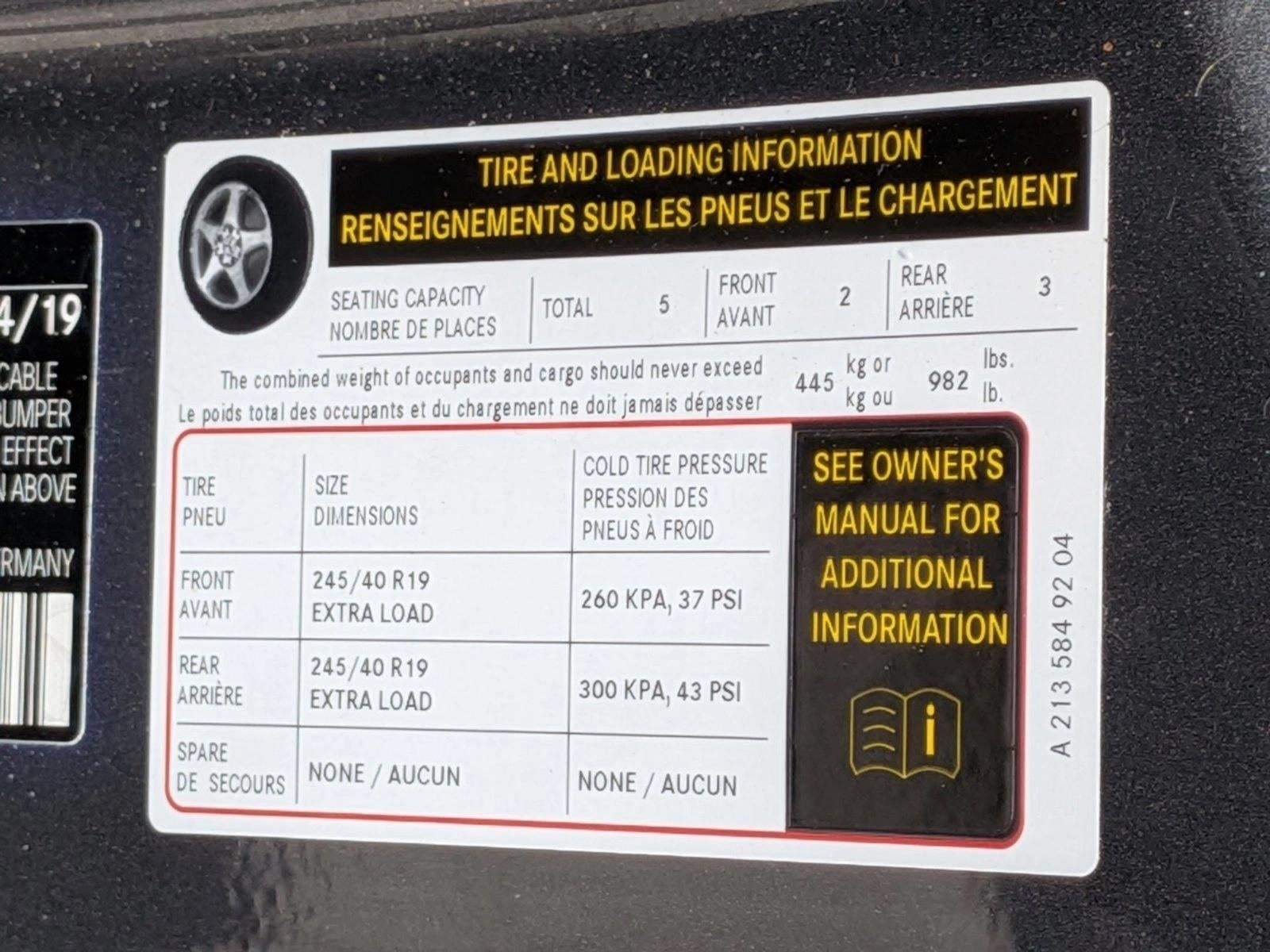 2019 Mercedes-Benz E-Class E 300 RWD Sedan