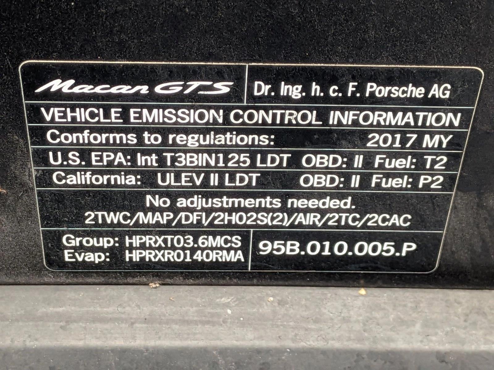 2017 Porsche Macan GTS AWD