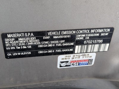 2022 Maserati Levante GT 3.0L