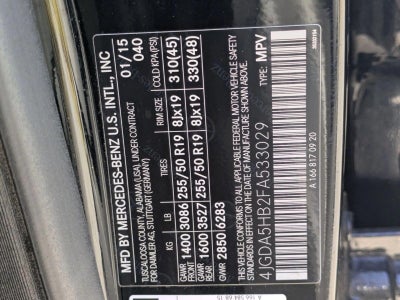 2015 Mercedes-Benz M-Class ML 350 SUV