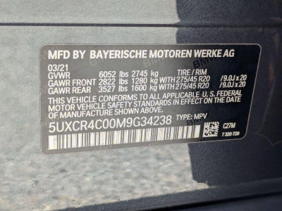 2021 BMW X5 sDrive40i Sports Activity Vehicle