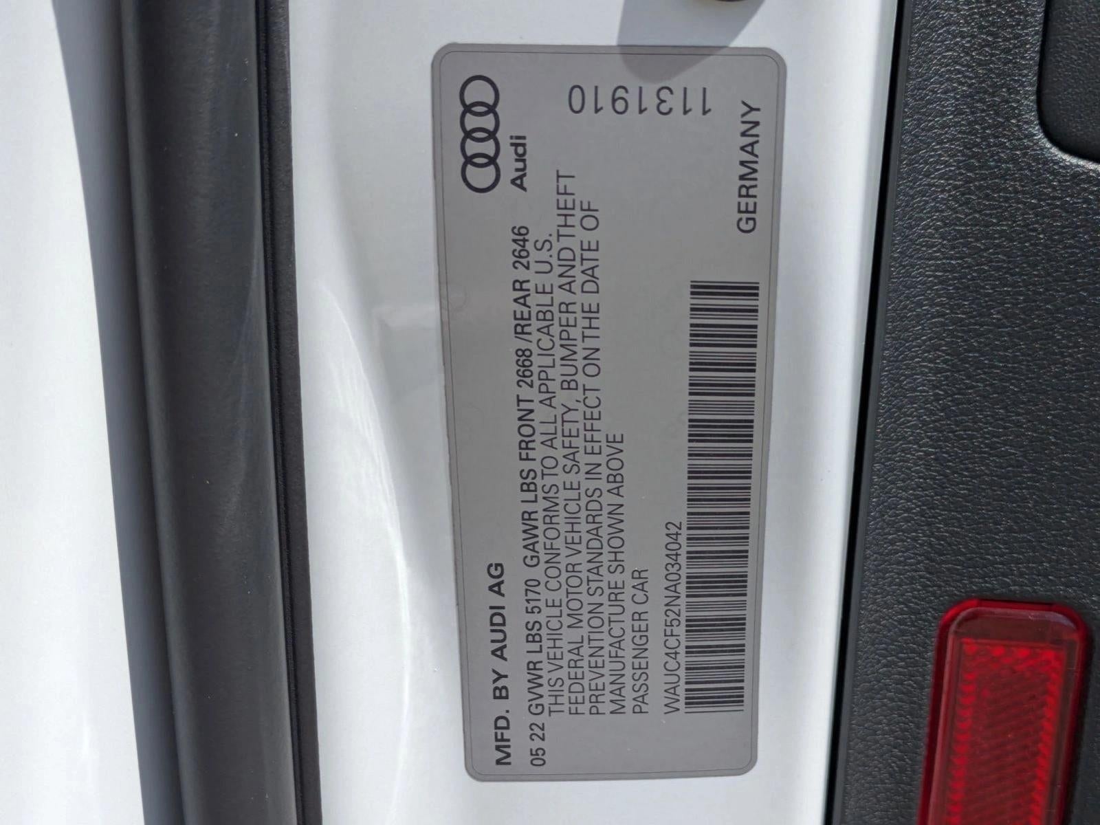 2022 Audi S5 Sportback Premium Plus 3.0 TFSI quattro