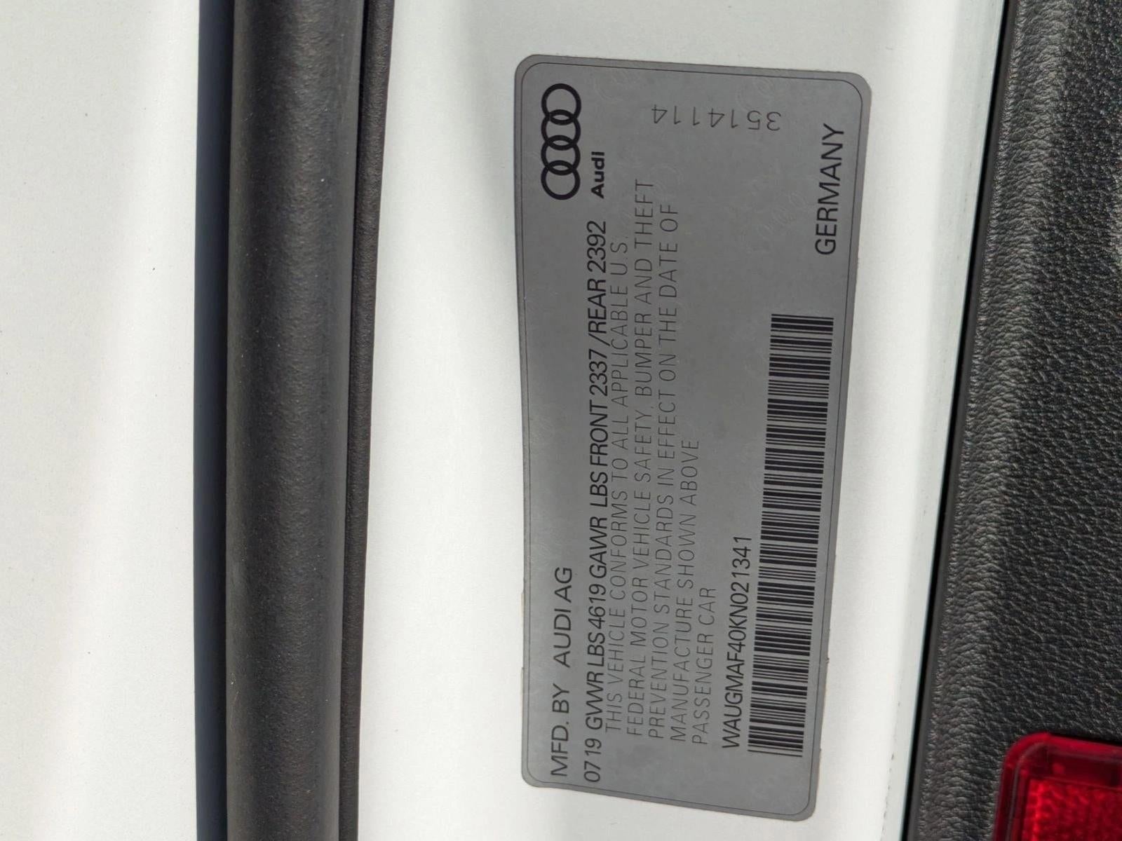 2019 Audi A4 Premium 40 TFSI