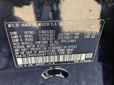 2016 Honda HR-V 2WD LX CVT