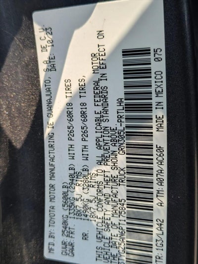 2023 Toyota Tacoma 4WD 4WD Limited Double Cab 5' Bed V6 AT (Natl)