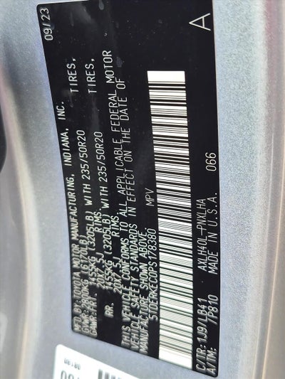 2023 Toyota Sienna Platinum FWD 7-Passenger (Natl)