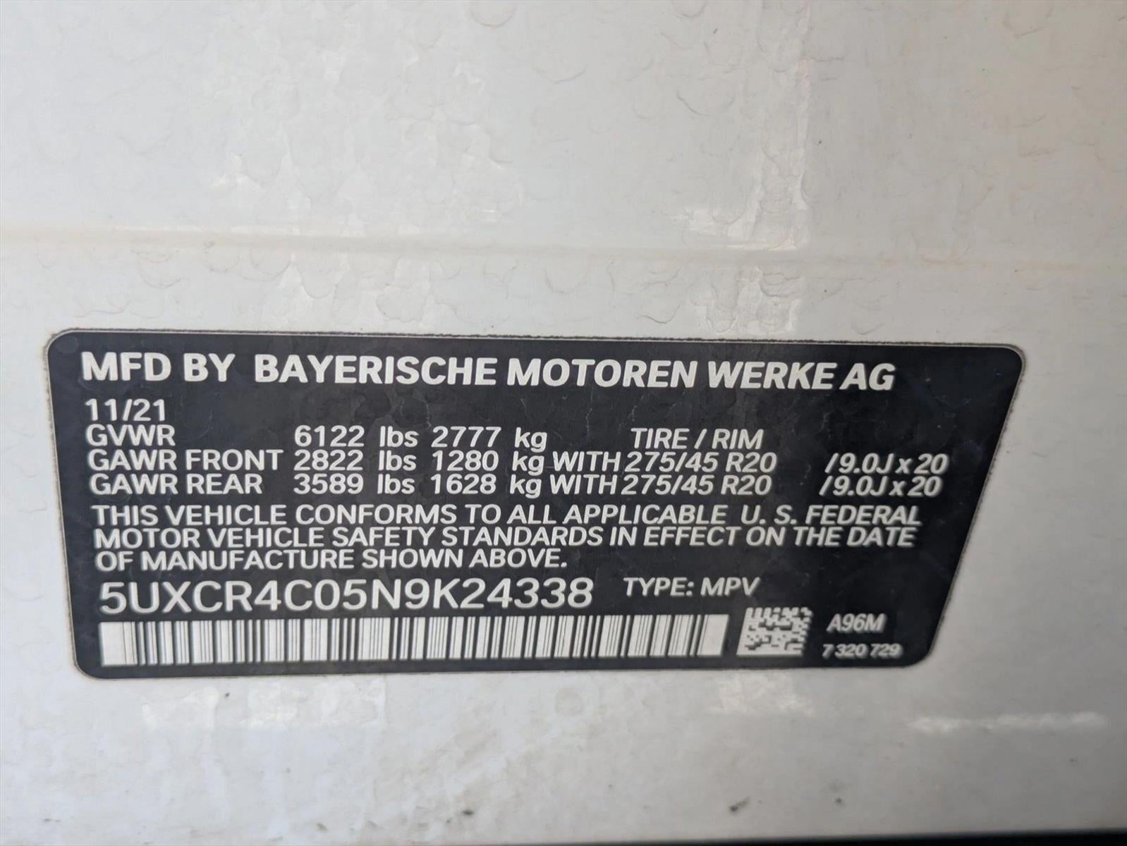 2022 BMW X5 sDrive40i Sports Activity Vehicle