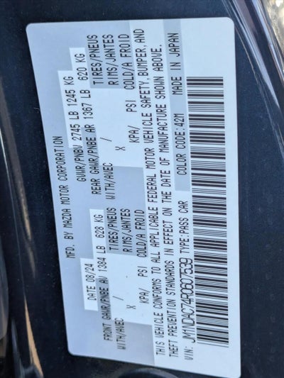 2024 Mazda Mazda MX-5 Miata Club Manual