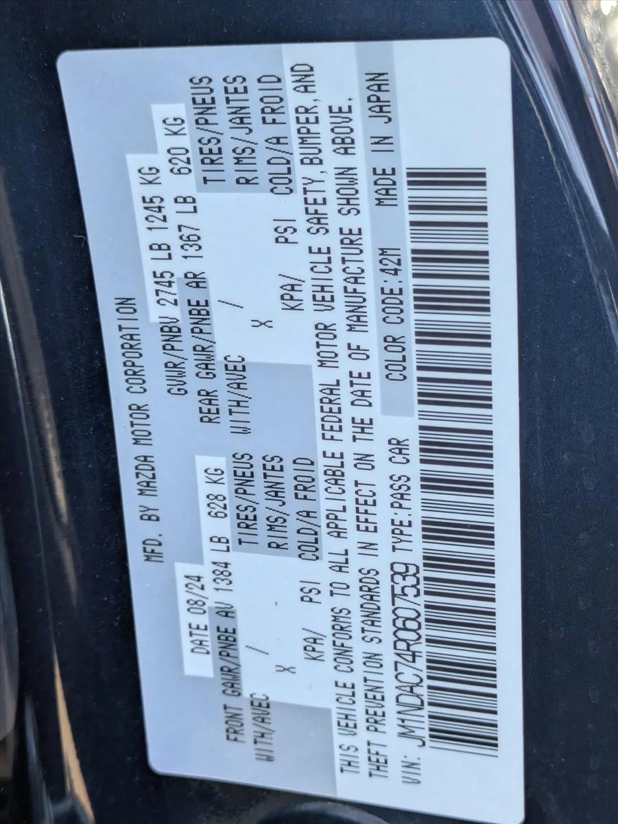 2024 Mazda Mazda MX-5 Miata Club Manual