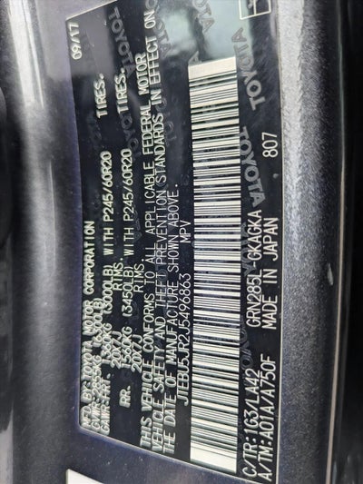 2018 Toyota 4Runner Limited 4WD (Natl)