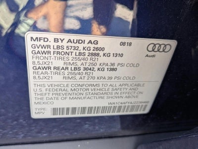 2018 Audi SQ5 3.0 TFSI Prestige