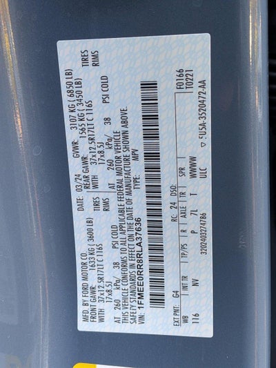 2024 Ford Bronco Raptor 4 Door Advanced 4x4