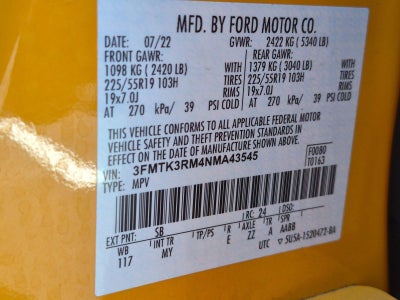 2022 Ford Mustang Mach-E Premium RWD
