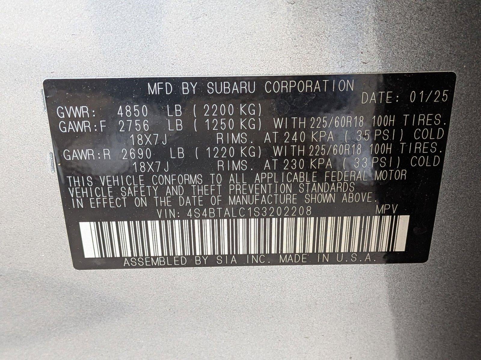 2025 Subaru Outback Onyx Edition AWD