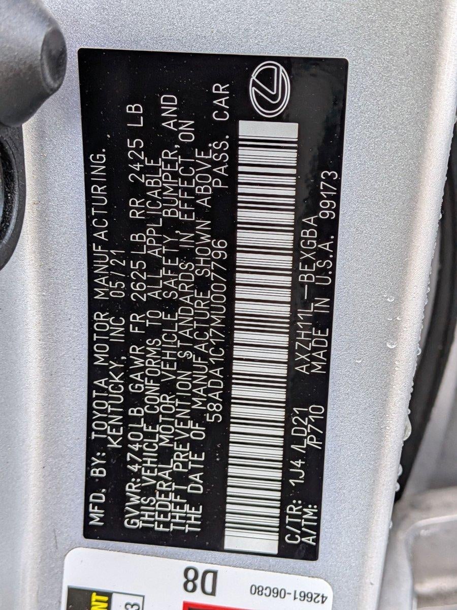 2021 Lexus ES 300h FWD