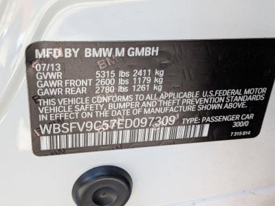 2014 BMW M5 M5 Sedan