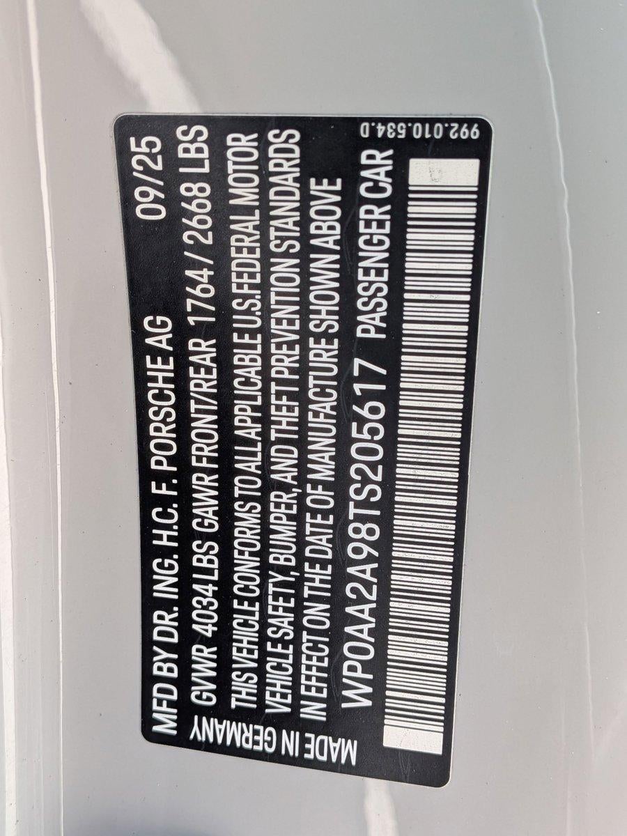 2026 Porsche 911 Carrera T Coupe