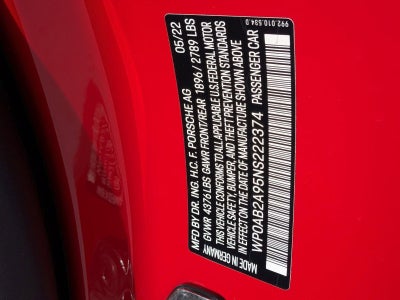 2022 Porsche 911 Carrera GTS Coupe