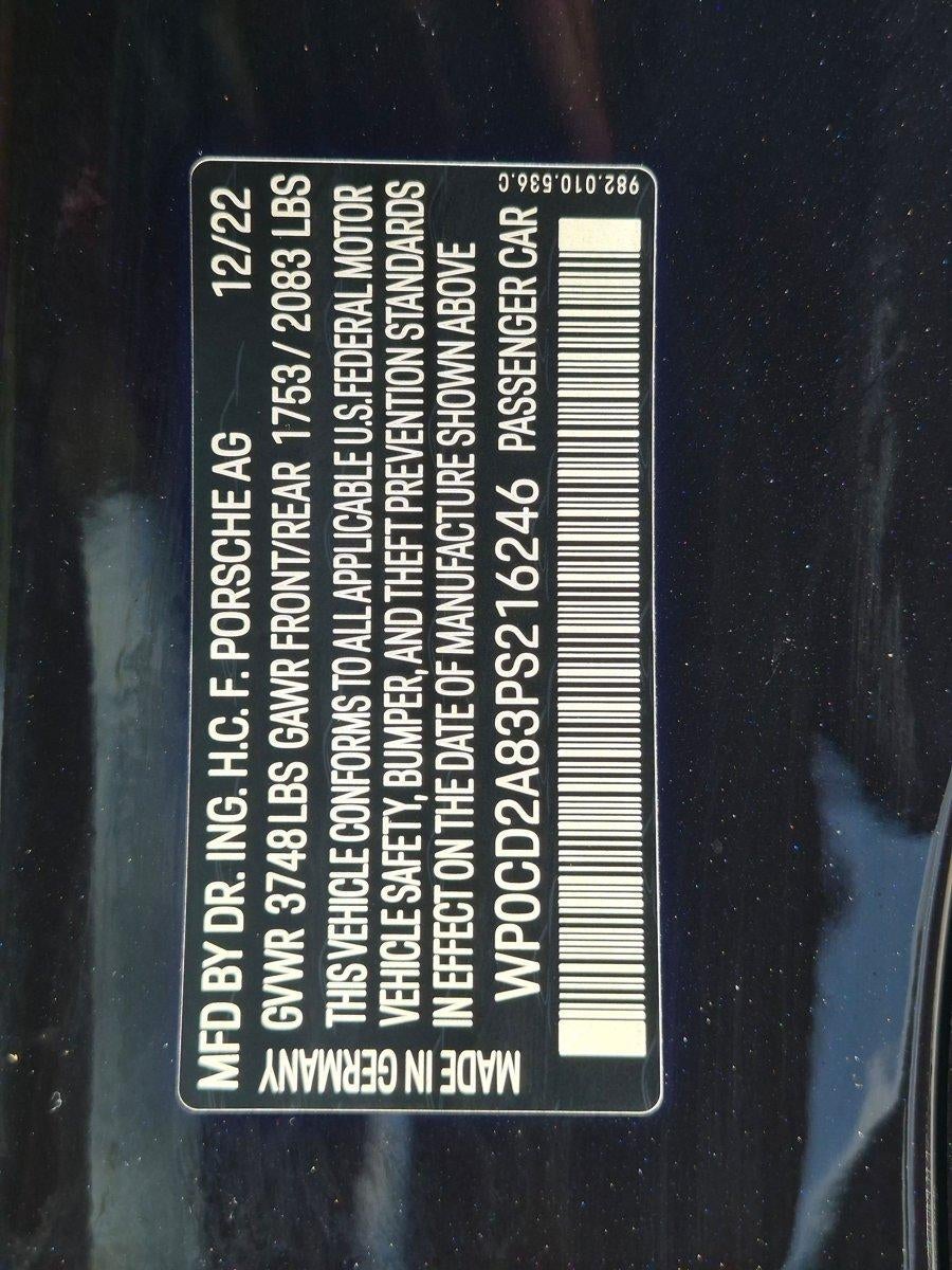 2023 Porsche 718 Boxster GTS 4.0 Roadster