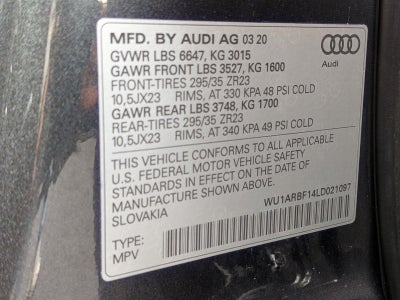 2020 Audi RS Q8 4.0 TFSI quattro