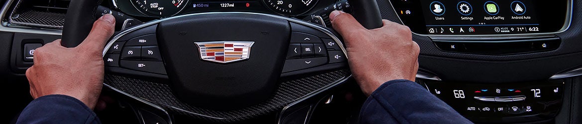 XT5 A close-up shot from inside a car looking