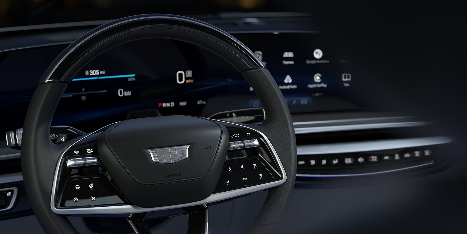 All-Electric 2023 Cadillac LYRIQ Showing Dashboard