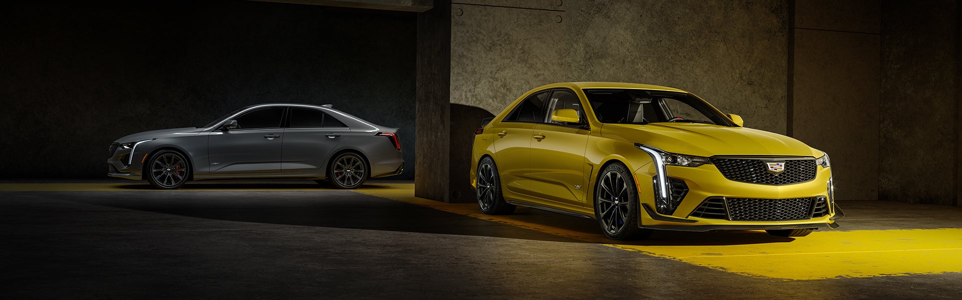 CT5-V Blackwing model drives along the road, showcasing its side view