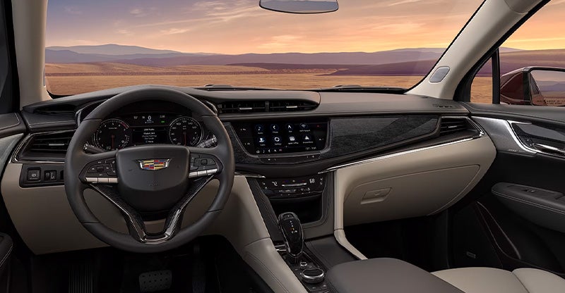 XT6 Cadillac model displays its luxurious interior