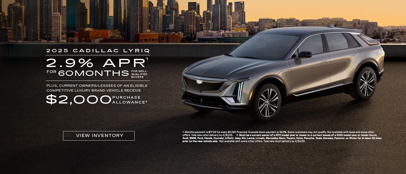 2025 Lyriq at AutoNation Cadillac West Palm Beach in West Palm Beach, FL.